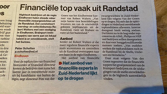 nieuwsbericht Eindhovens Dagblad